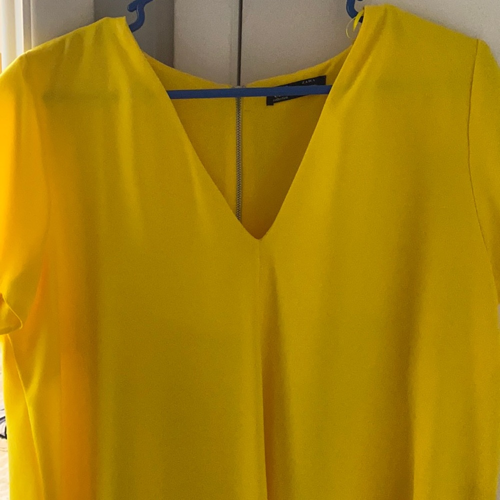 Yellow dress from Zara
